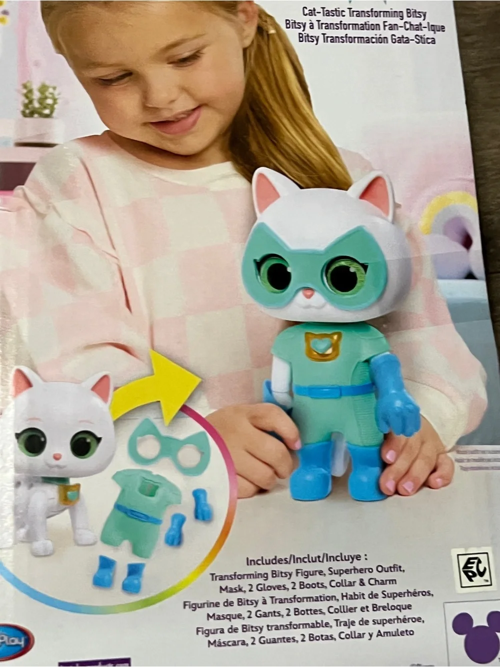 Disney Junior Super Kiitties Cat-Tastic Transforming Betsy New